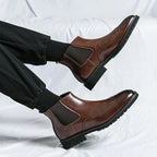 Bottes Chelsea homme perforées