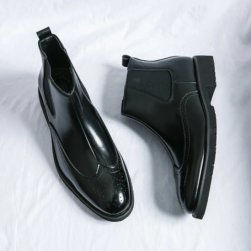 Bottes Chelsea homme perforées