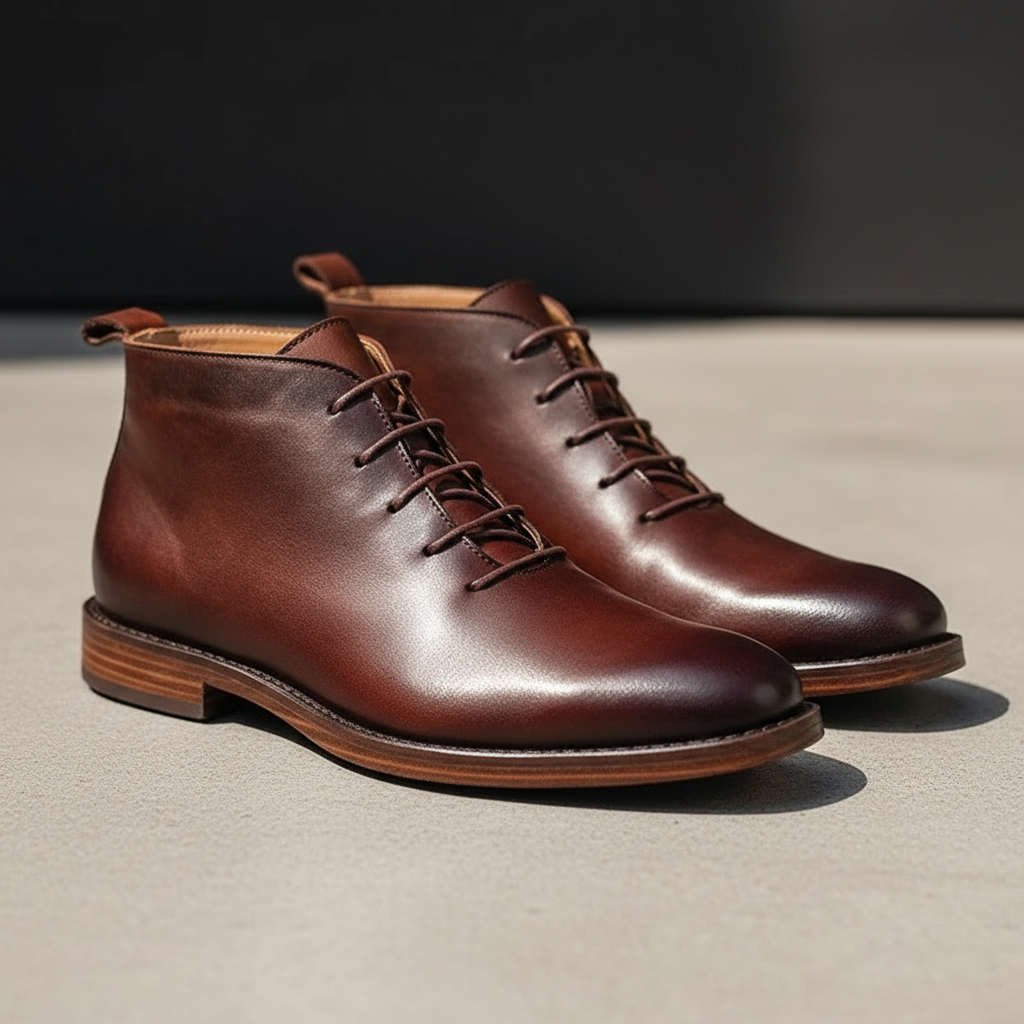 Bottes homme à lacets