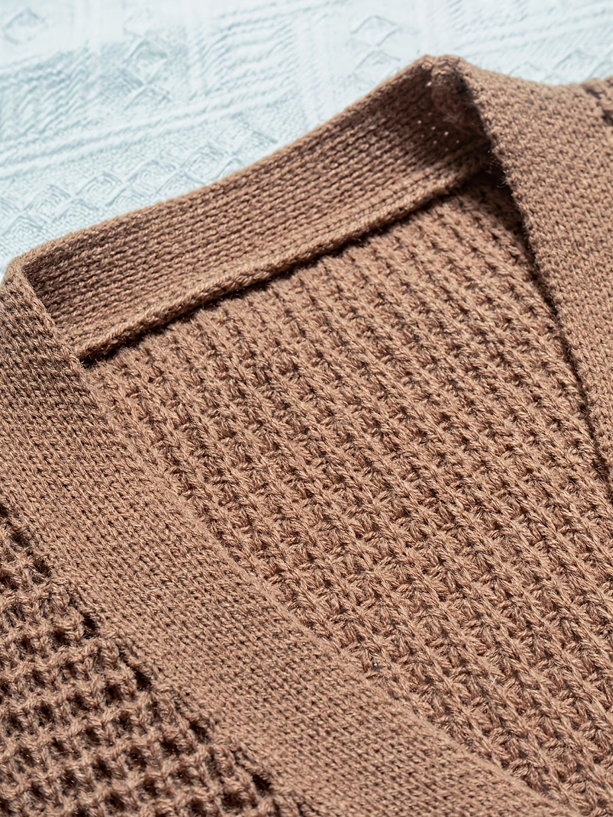 Gilet en Maille Gaufrée pour Homme