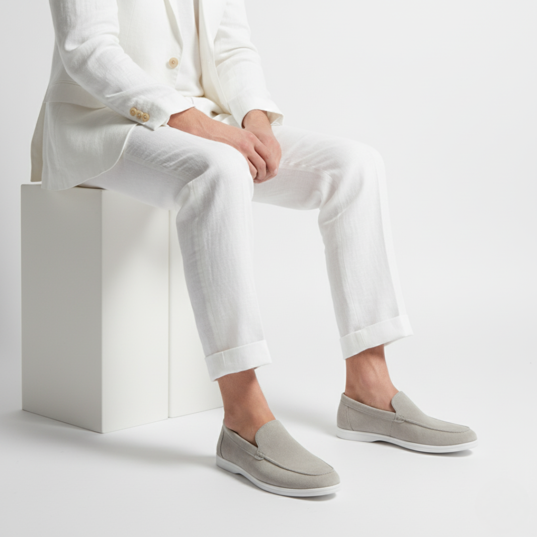 Mocassins homme couture apparente