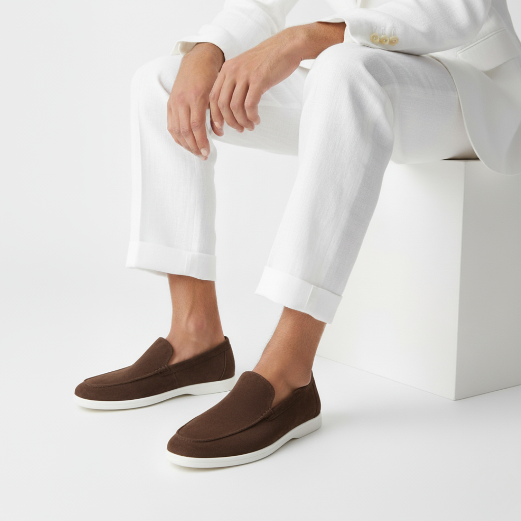Mocassins homme à semelle contrastante