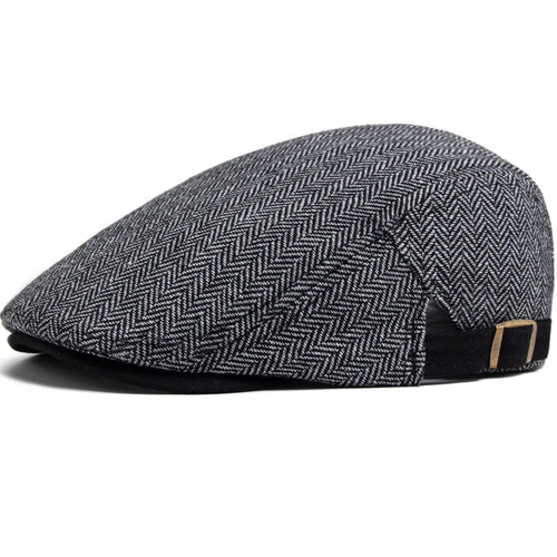 Gautier Vendôme - Béret chevrons réglable homme - Gris et blanc - vue 1
