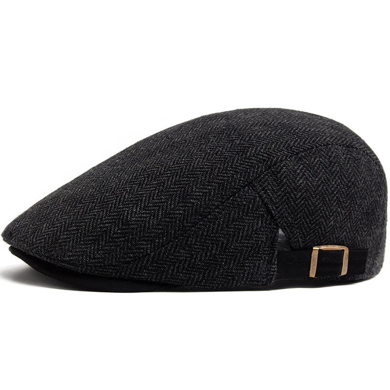 Gautier Vendôme - Béret chevrons réglable homme - Noir - vue 2