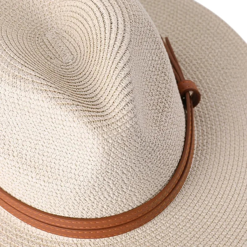 Gautier Vendôme - Chapeau style Panama bord 7 cm 56-60 cm - Beige - vue 7
