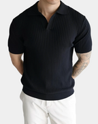 Polo homme côtelé