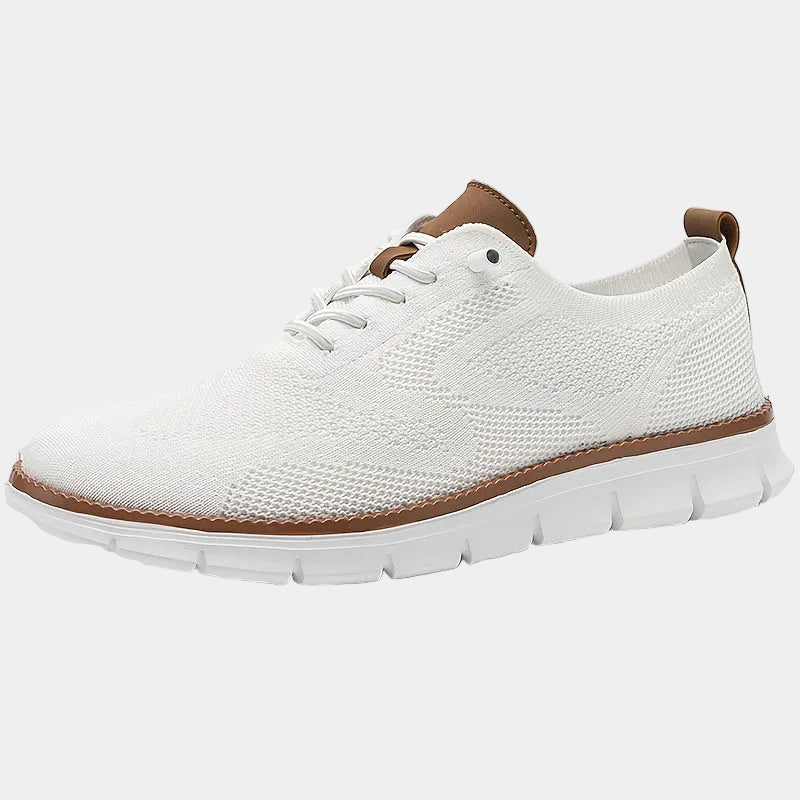Baskets homme à lacets en maille
