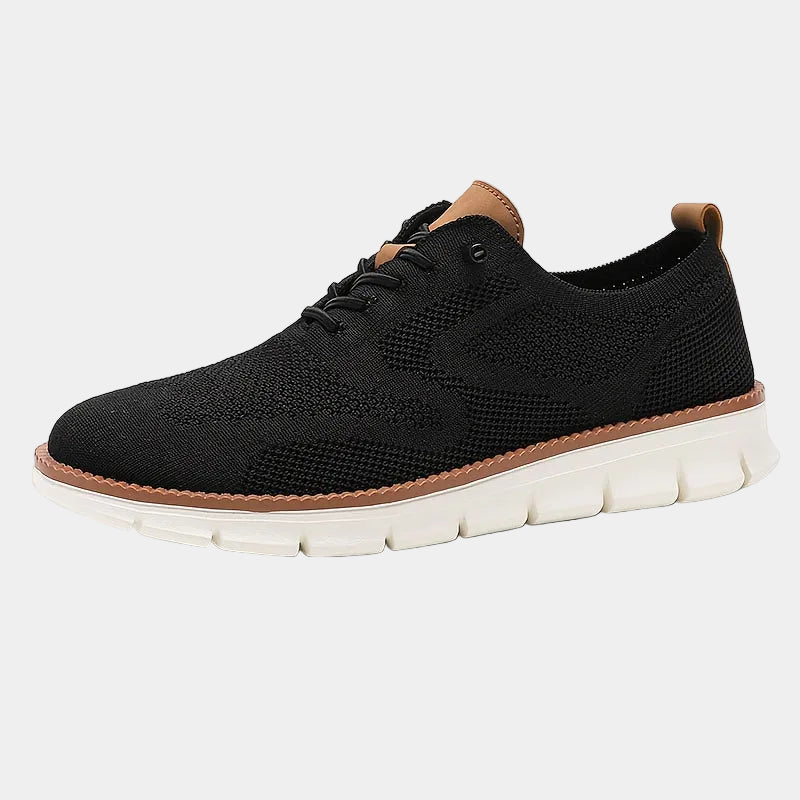 Baskets homme à lacets en maille