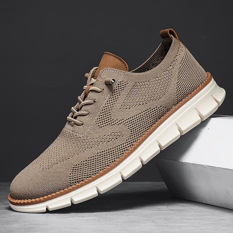 Baskets homme à lacets en maille