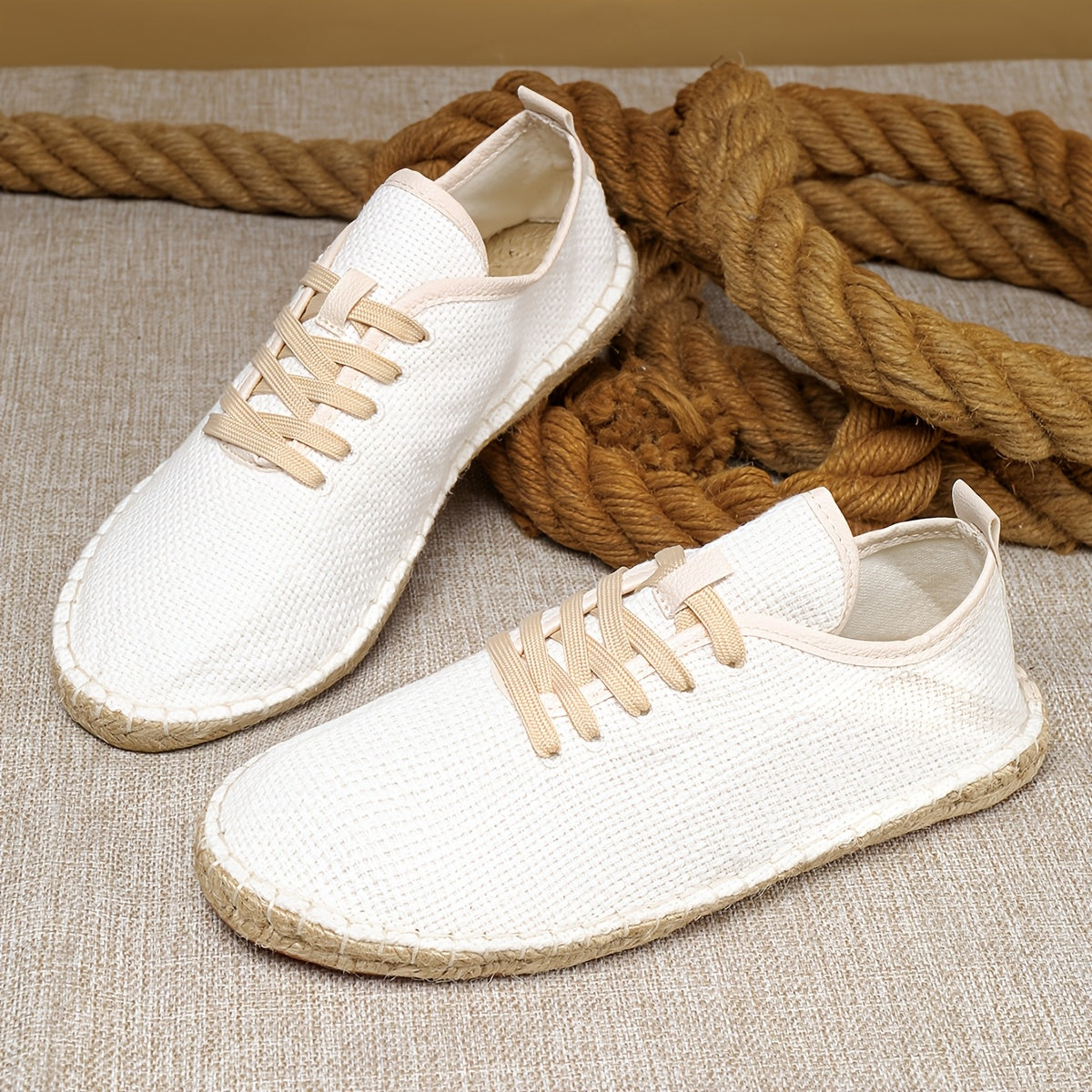 Chaussures homme à lacets tissées