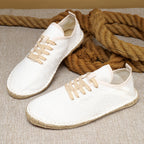 Espadrilles homme en toile à lacets