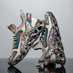 Baskets homme imprimé texturé