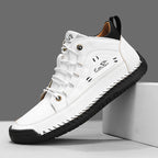 Baskets homme montantes surpiquées