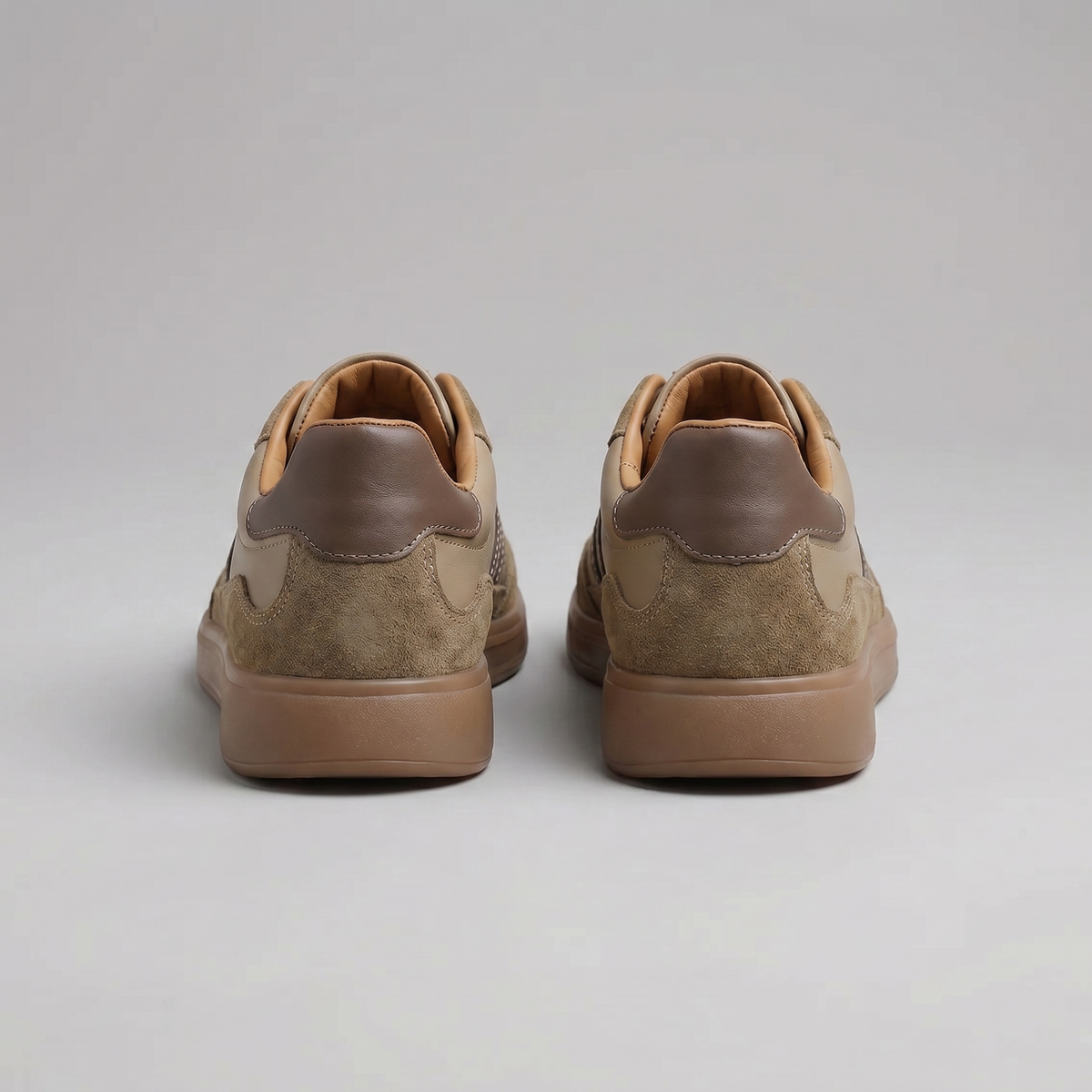 Baskets homme rétro à empiècements
