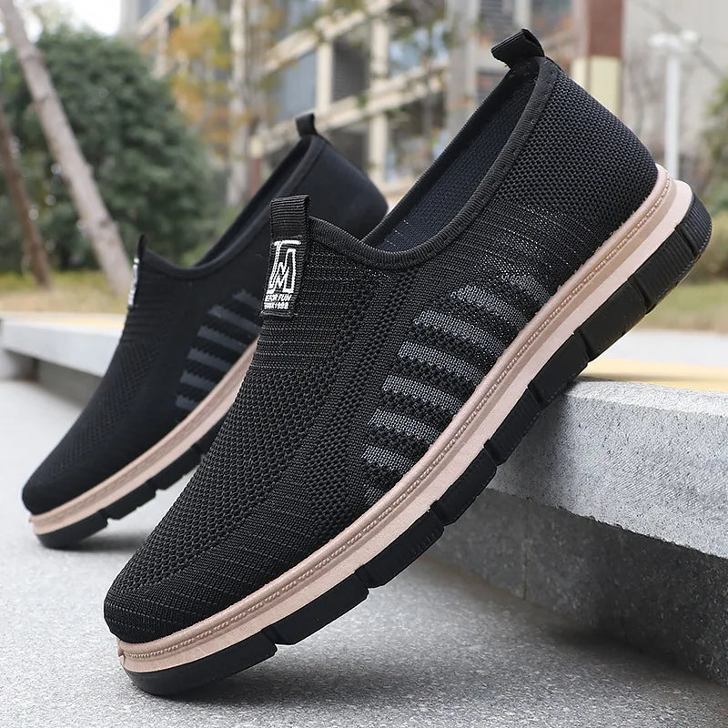 Baskets homme sans lacets semelle épaisse