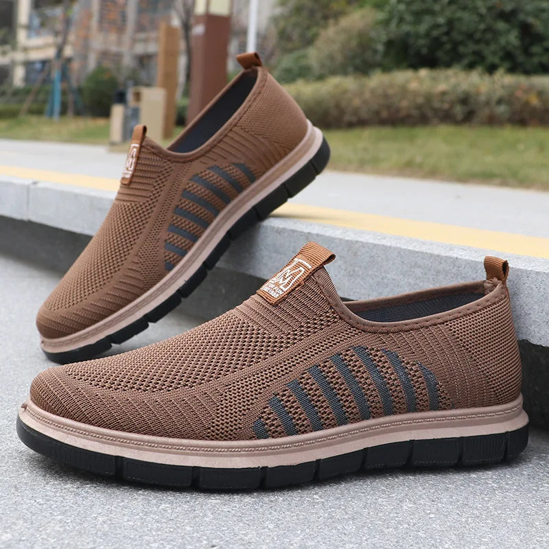 Baskets homme sans lacets semelle épaisse