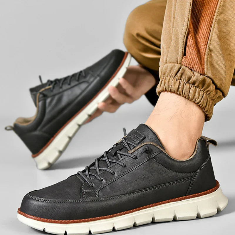 Baskets homme semelle crantée
