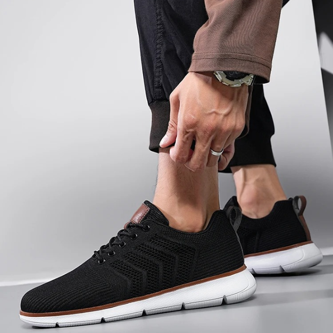 Baskets homme tricotées