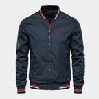 Blouson bomber homme zippé col montant