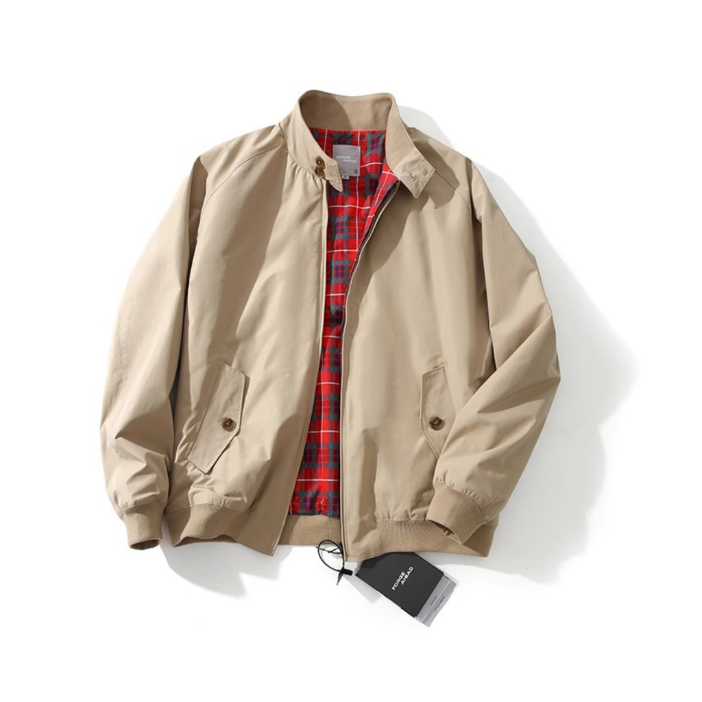 Blouson homme à fermeture zippée