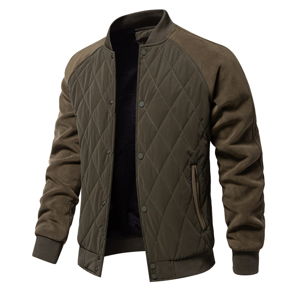Blouson homme matelassé boutonné