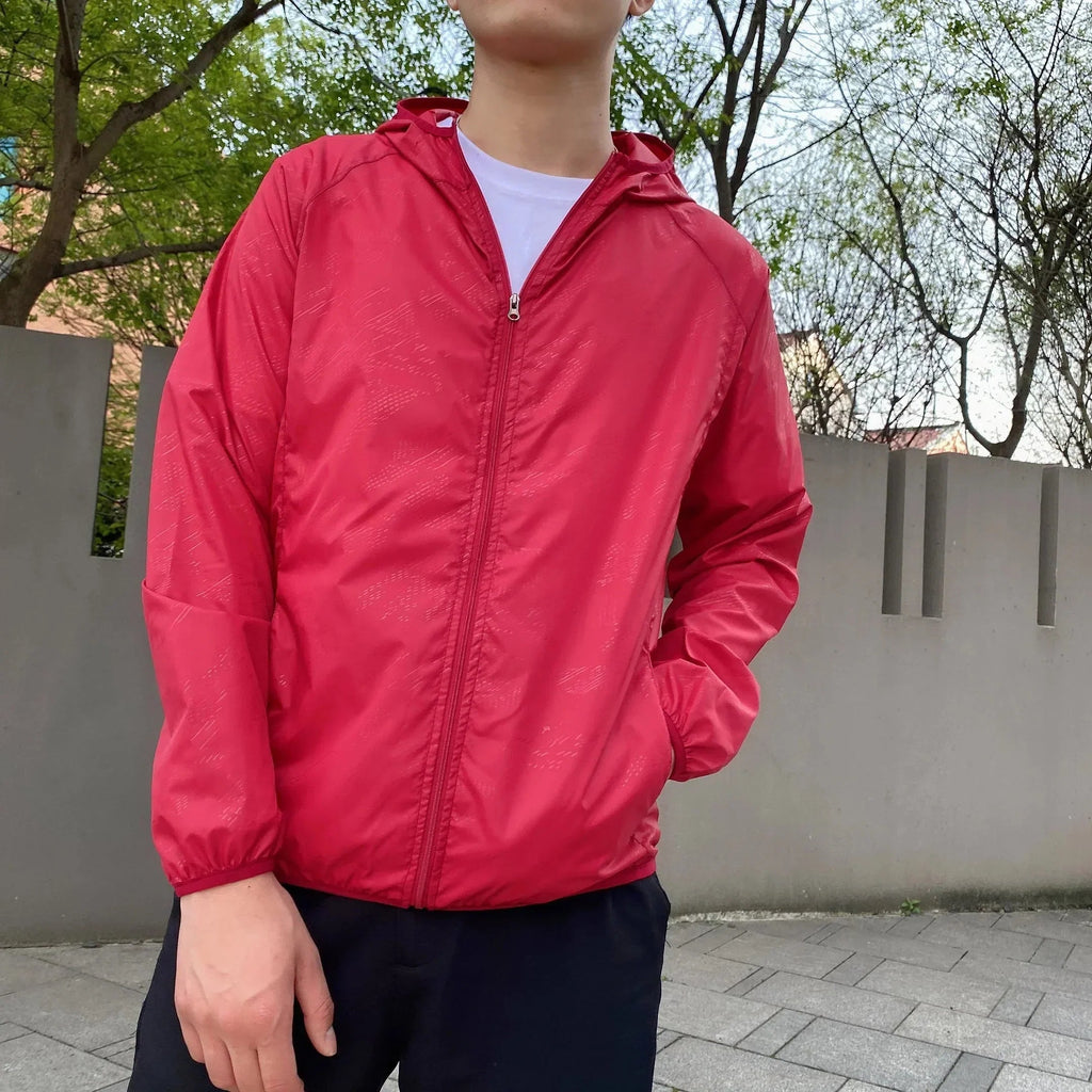 Blouson homme zippé à capuche