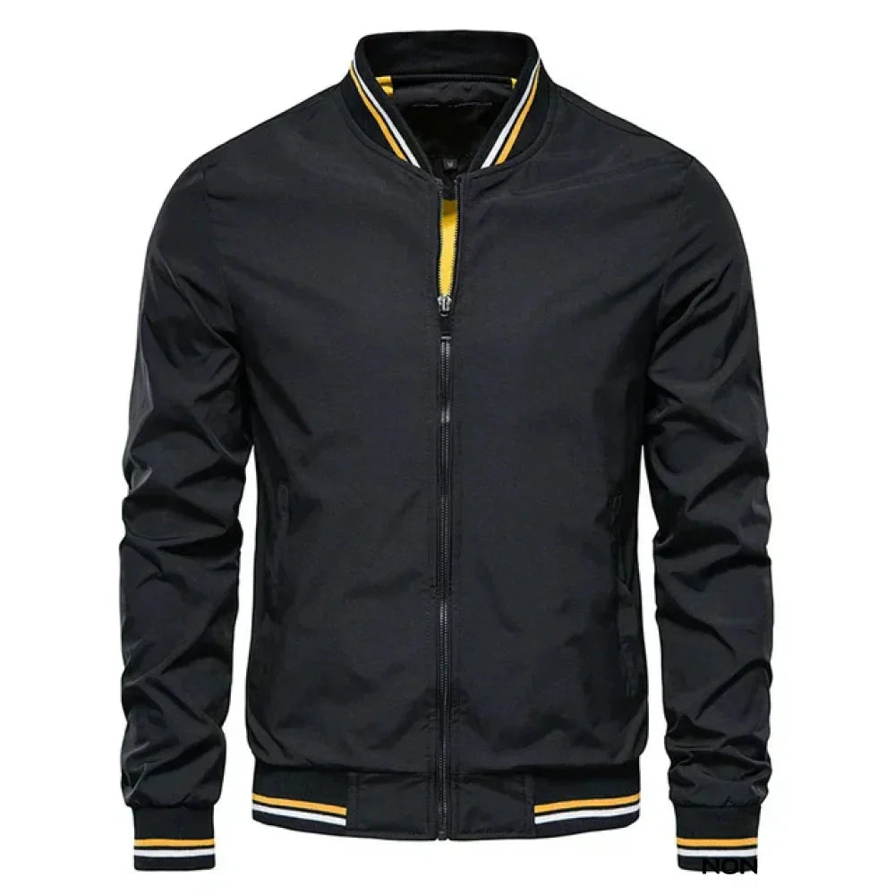 Blouson homme zippé à col montant
