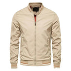 Blouson homme zippé à col montant