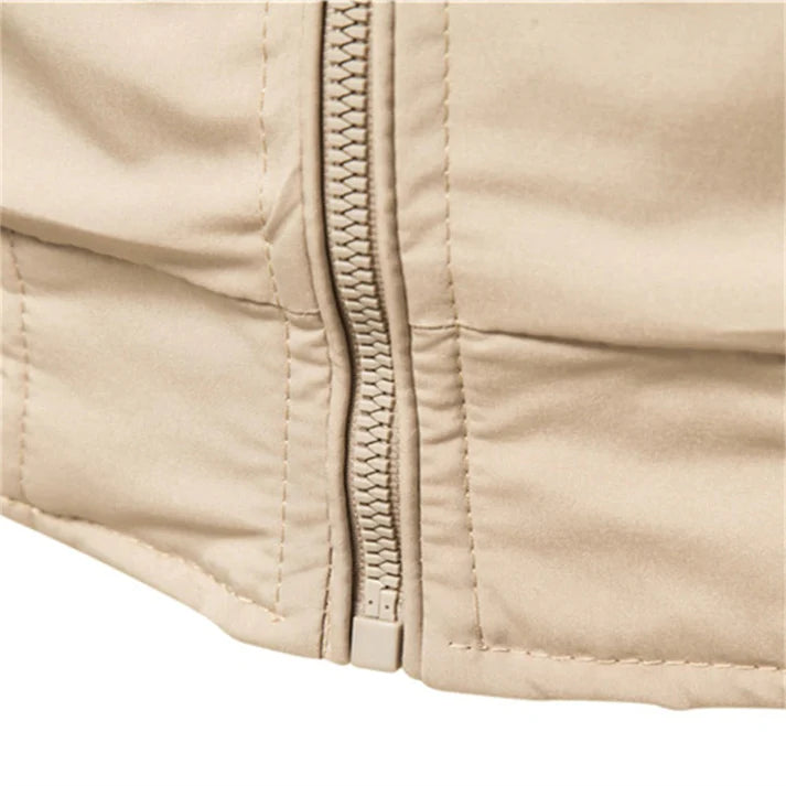 Blouson homme zippé à col montant