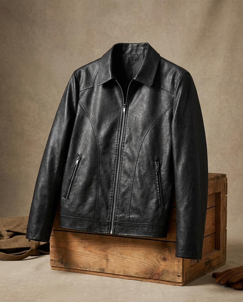 Blouson homme zippé col classique
