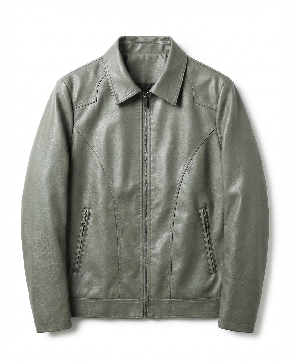 Blouson homme zippé col classique