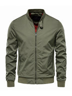 Blouson homme zippé col montant