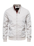 Blouson homme zippé col montant