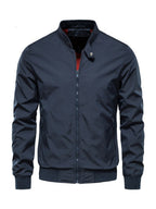 Blouson homme zippé col montant