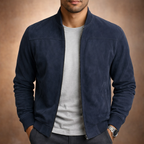 Blouson homme zippé côtelé