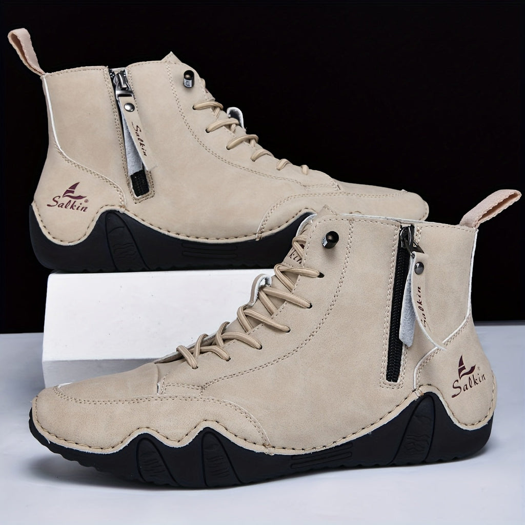 Bottes montantes à lacets pour homme