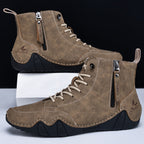 Bottes montantes à lacets pour homme
