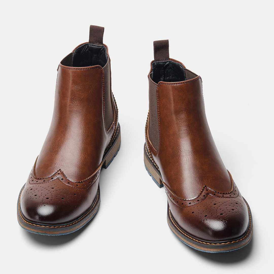 Bottines Chelsea homme à Bout arrondi