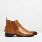 Bottines Chelsea homme texturées