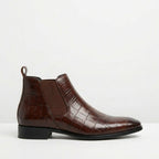 Bottines Chelsea homme texturées