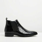 Bottines Chelsea homme texturées