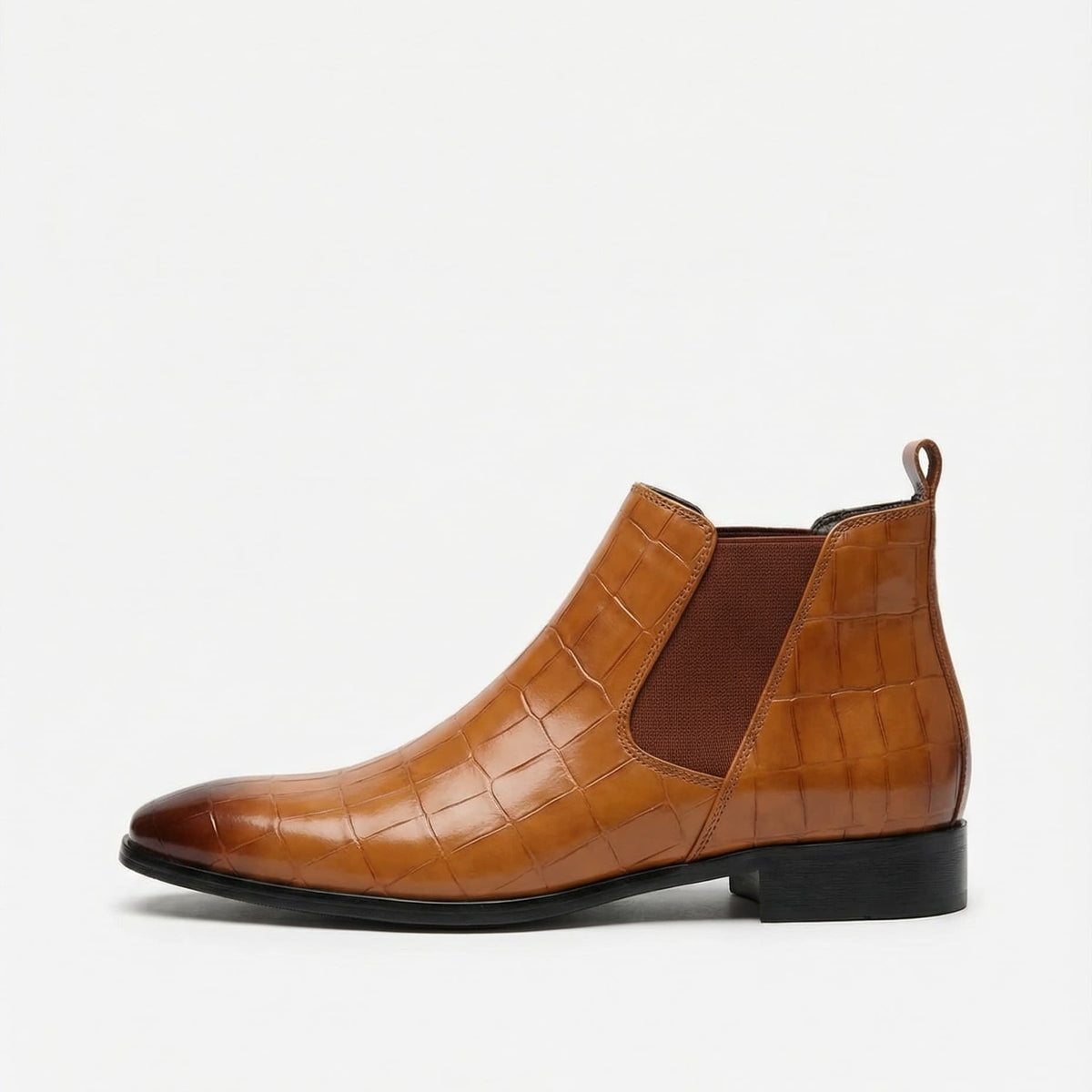 Bottines Chelsea homme texturées