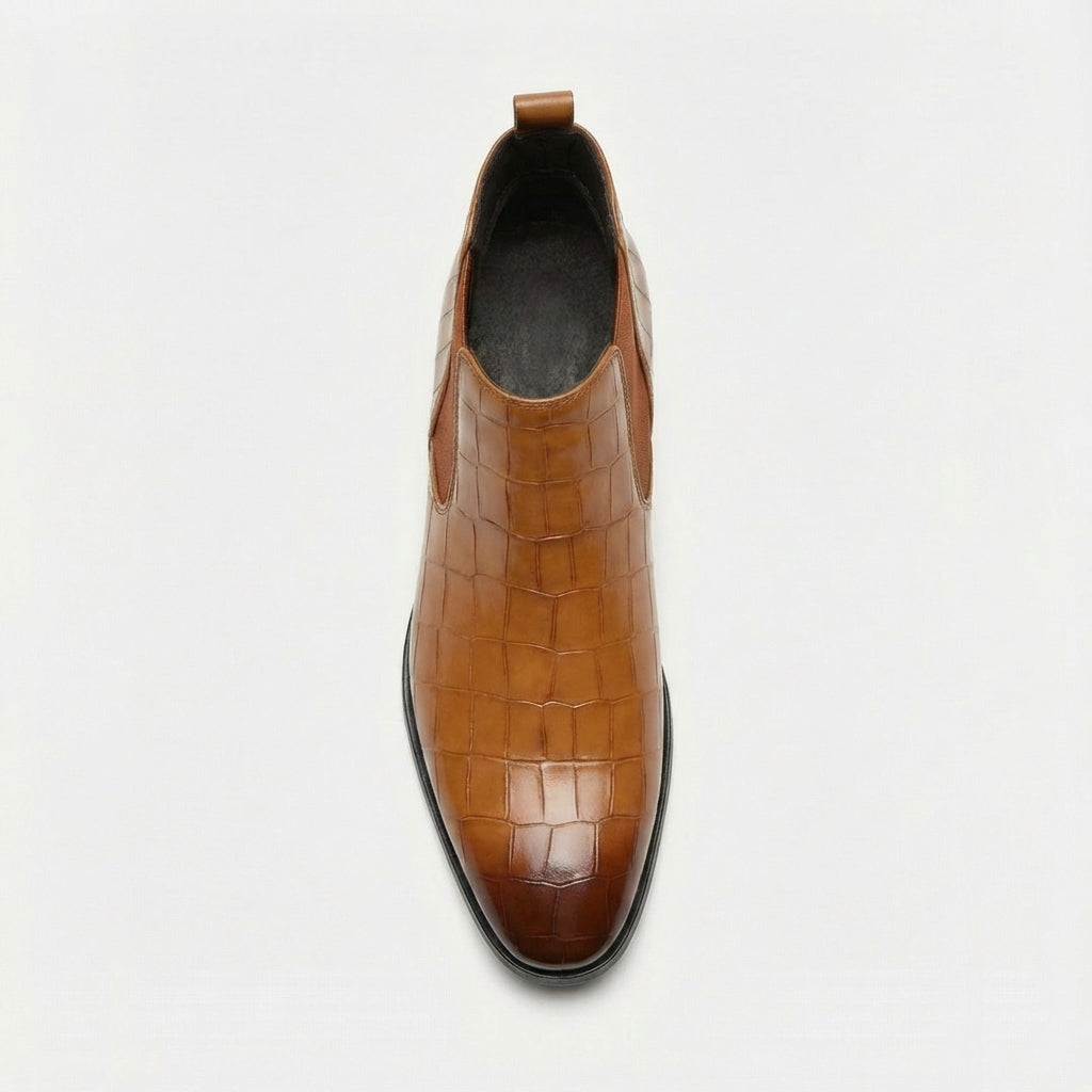 Bottines Chelsea homme texturées