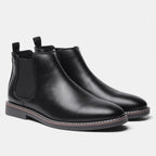 Bottines homme à empiècements élastiques