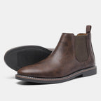 Bottines homme à empiècements élastiques