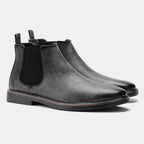 Bottines homme à empiècements élastiques