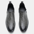 Bottines homme à empiècements élastiques