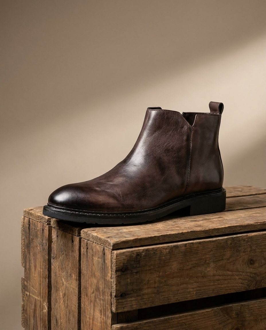 Bottines homme à enfiler épurées