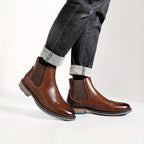 Bottines homme Chelsea à détails brogue
