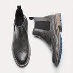 Bottines homme Chelsea à détails brogue